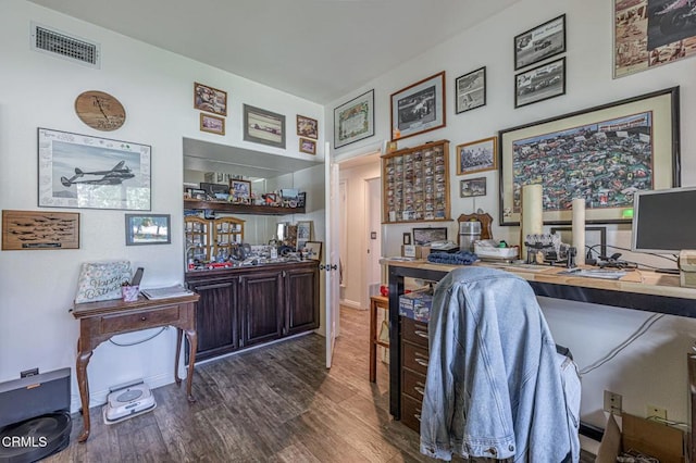 4665 Northridge Dr, Palmdale, CA 93551 - office area with wood finished floors