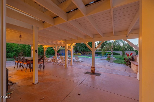4665 Northridge Dr, Palmdale, CA 93551 - view of patio with an outdoor pool and outdoor dining space