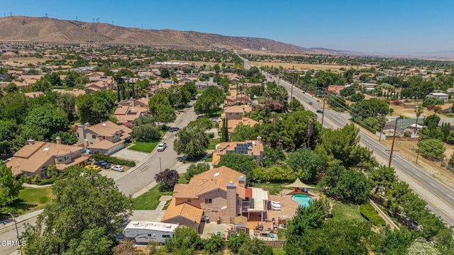 4665 Northridge Dr, Palmdale, CA 93551 - aerial view of property's location featuring mountains and nearby suburban area