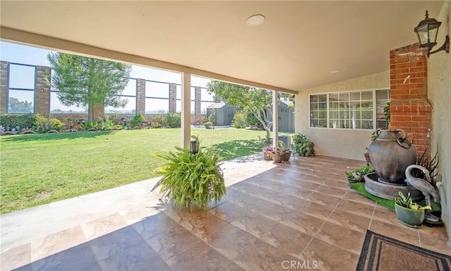 25532 Maximus St, Mission Viejo, CA 92675 - view of patio with a storage unit