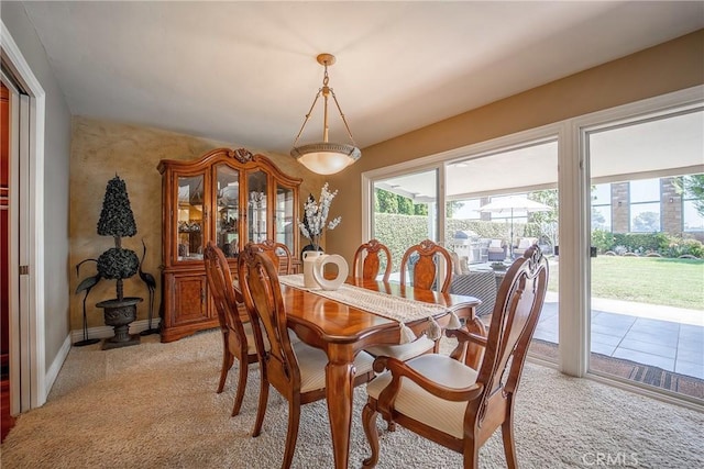 25532 Maximus St, Mission Viejo, CA 92675 - dining room with light carpet and baseboards