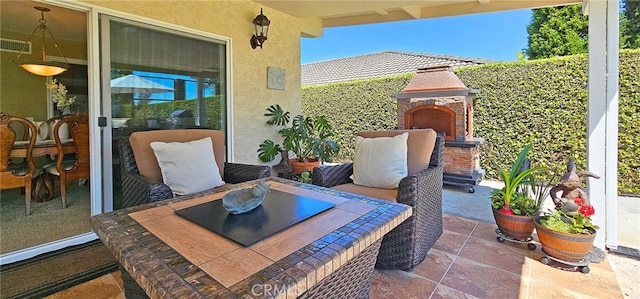 25532 Maximus St, Mission Viejo, CA 92675 - view of patio / terrace with exterior fireplace