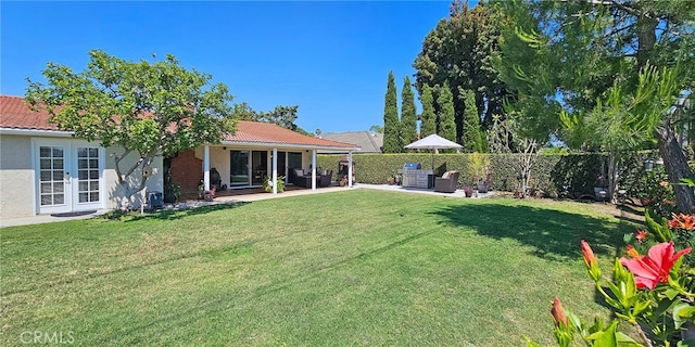 25532 Maximus St, Mission Viejo, CA 92675 - fenced backyard with a patio area and french doors