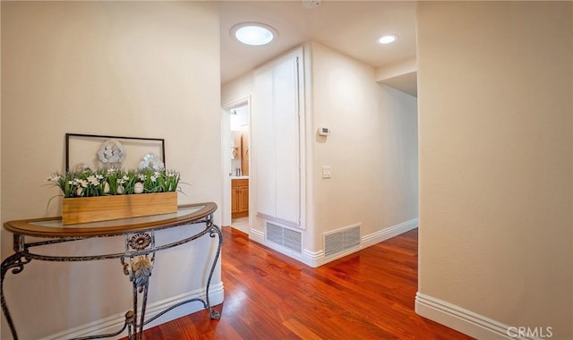 25532 Maximus St, Mission Viejo, CA 92675 - hallway with wood finished floors and baseboards
