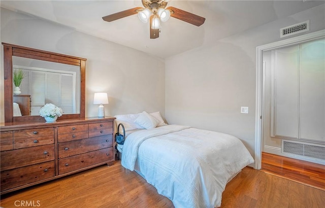 25532 Maximus St, Mission Viejo, CA 92675 - bedroom featuring light wood finished floors and ceiling fan
