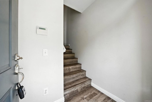 1250 Pinnacle Peak, Chula Vista, CA 91915 - stairway featuring wood finished floors and baseboards