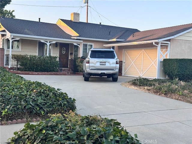 15945 Lashburn St, Whittier, CA 90603 - single story home featuring concrete driveway and a chimney