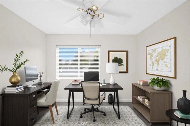 31772 Ridgeview Dr, Lake Elsinore, CA 92532 - home office with wood finished floors