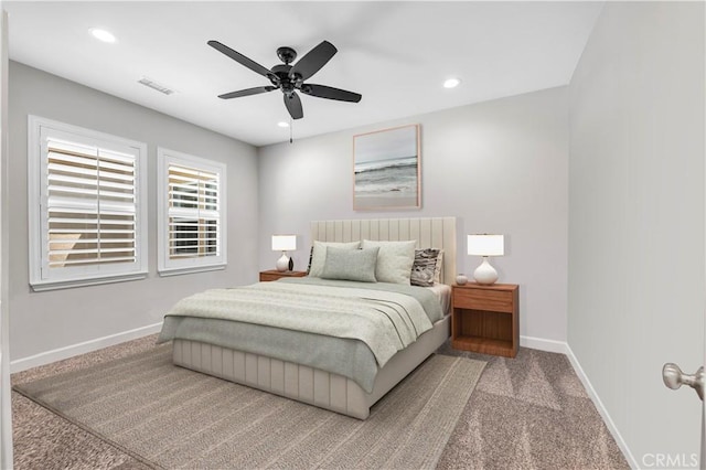 33303 Barmetta Ln, Temecula, CA 92592 - carpeted bedroom featuring recessed lighting and ceiling fan
