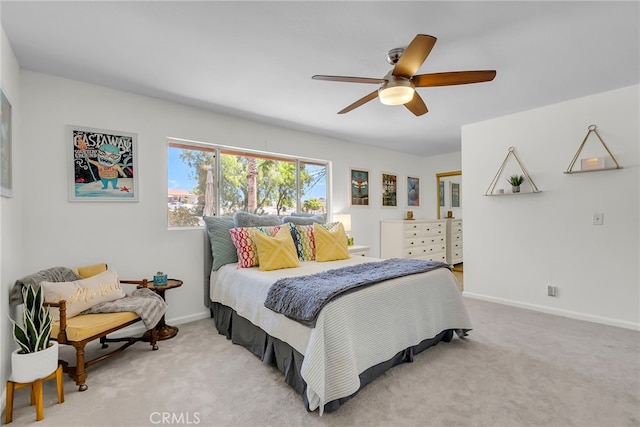 1239 Highridge St, Riverside, CA 92506 - bedroom with carpet and a ceiling fan