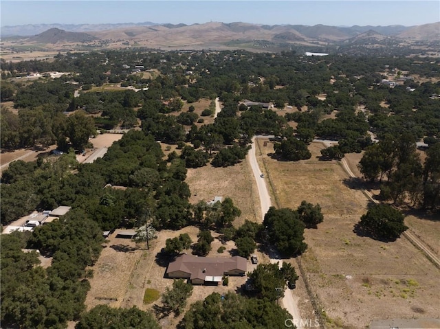 1529 Pomeroy Rd, Arroyo Grande, CA 93420 - aerial view of property and surrounding area with a mountain backdrop