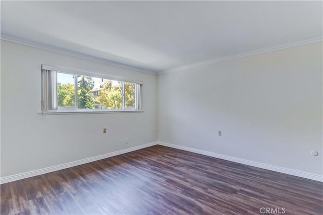 2391 Via Mariposa W Unit 2E, Laguna Woods, CA 92637 - unfurnished room with dark wood-style flooring and ornamental molding