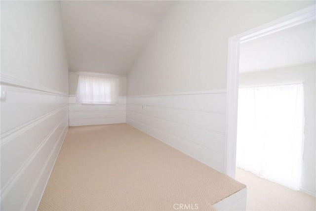 251 W 112th St, Los Angeles, CA 90061 - additional living space with light colored carpet and lofted ceiling