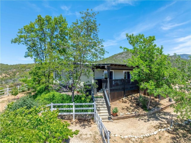 52685 Saddleback Rd, Anza, CA 92539 - view of front of home with stairway
