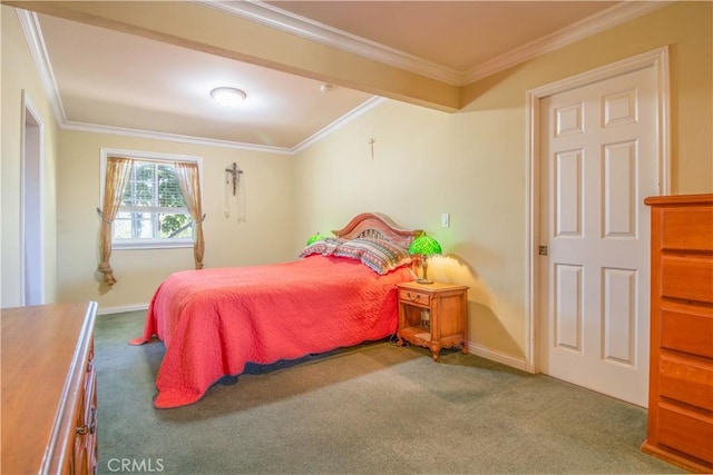 52685 Saddleback Rd, Anza, CA 92539 - bedroom with carpet floors and crown molding