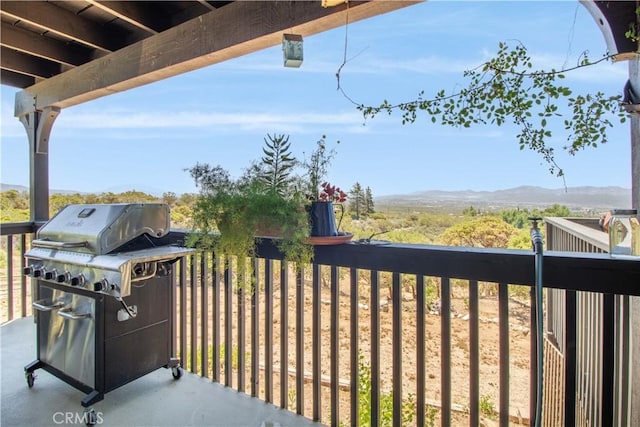 52685 Saddleback Rd, Anza, CA 92539 - balcony featuring grilling area and a mountain view