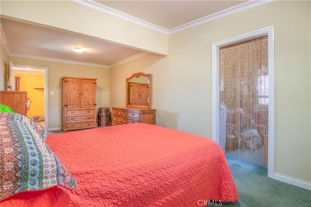 52685 Saddleback Rd, Anza, CA 92539 - carpeted bedroom featuring crown molding and baseboards