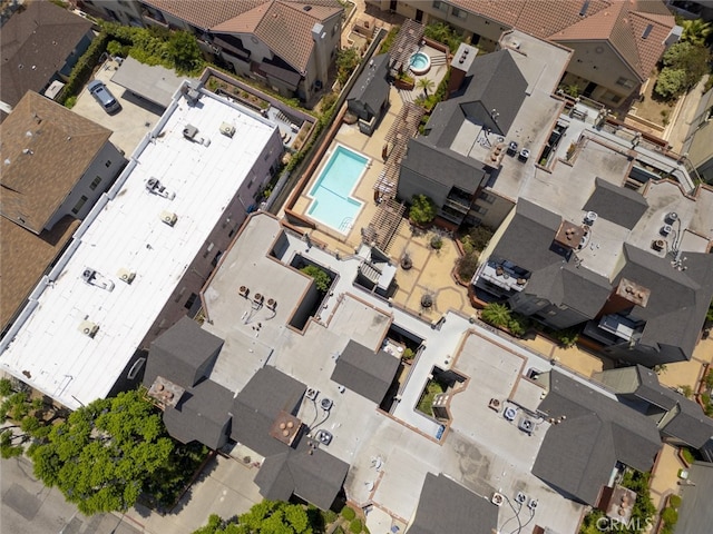 1313 Valley View Rd Unit 202, Glendale, CA 91202 - aerial view of residential area with a pool area