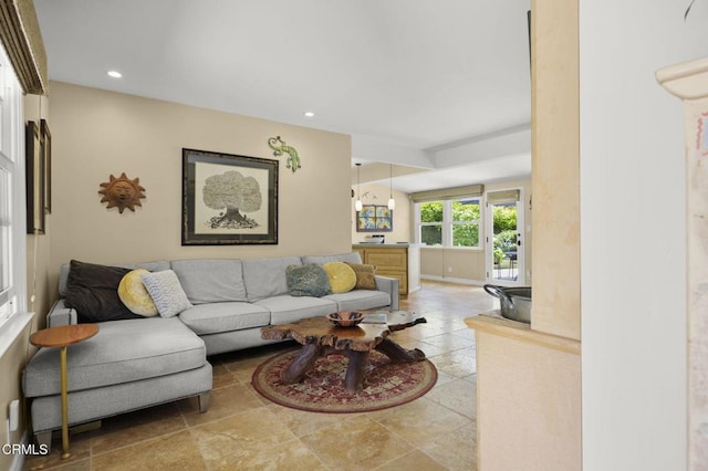 401 S Brent St, Ventura, CA 93003 - living room featuring recessed lighting