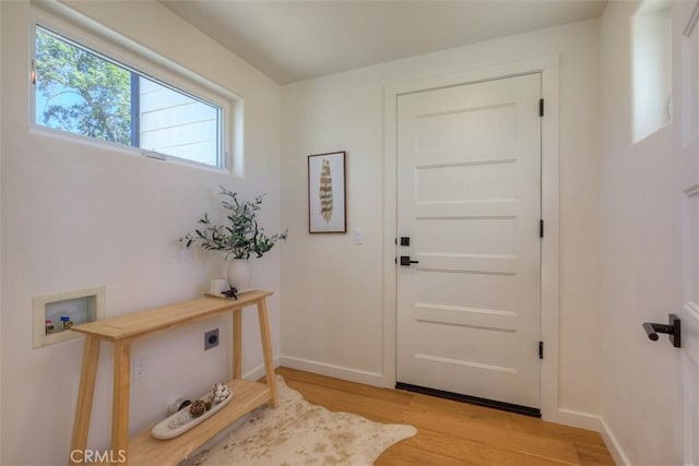 866 Central Park Dr, Paradise, CA 95969 - foyer featuring light wood-style flooring and baseboards