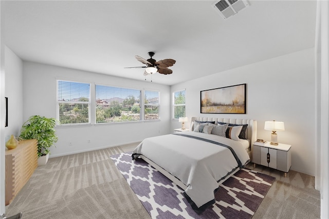 23812 Cook Ct, Wildomar, CA 92595 - bedroom featuring light carpet and a ceiling fan