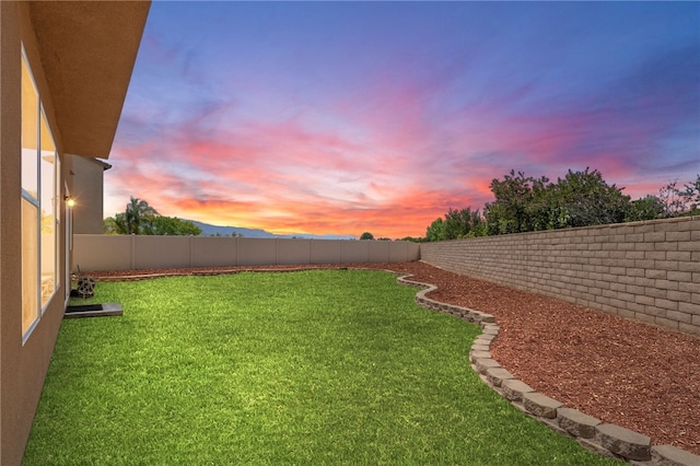 23812 Cook Ct, Wildomar, CA 92595 - yard at dusk featuring a fenced backyard