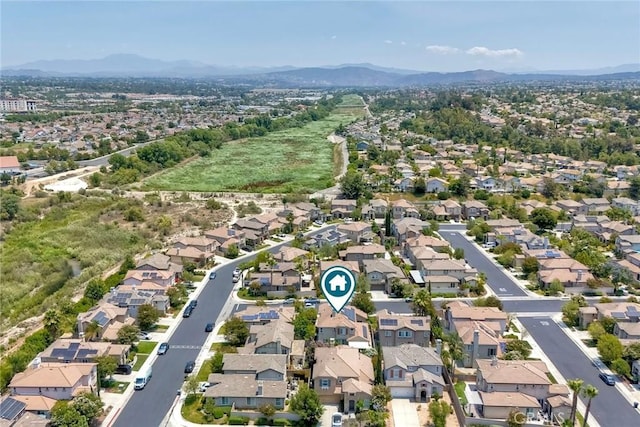 44837 Checkerbloom Dr, Temecula, CA 92592 - aerial view of property's location with mountains and nearby suburban area
