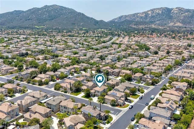 44837 Checkerbloom Dr, Temecula, CA 92592 - aerial view of property and surrounding area with a mountain backdrop and nearby suburban area