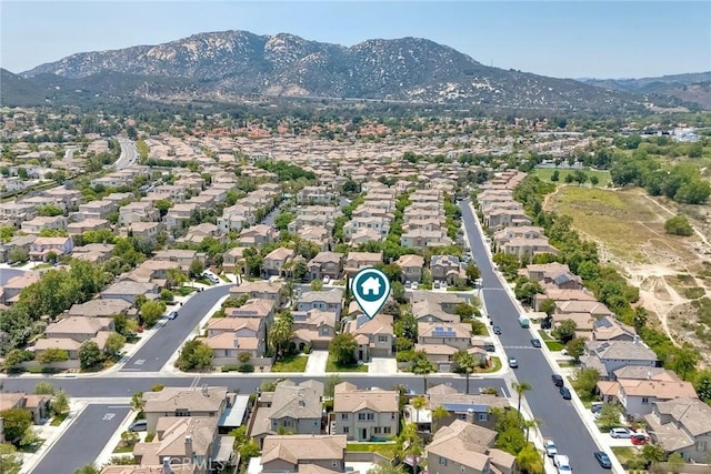 44837 Checkerbloom Dr, Temecula, CA 92592 - aerial overview of property's location featuring mountains and nearby suburban area