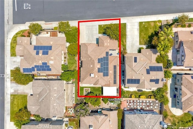 44837 Checkerbloom Dr, Temecula, CA 92592 - aerial view of residential area with property boundaries highlighted