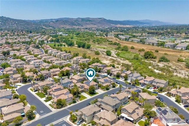 44837 Checkerbloom Dr, Temecula, CA 92592 - aerial view of residential area featuring a mountain backdrop
