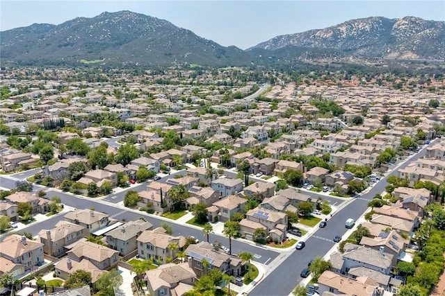 44837 Checkerbloom Dr, Temecula, CA 92592 - aerial overview of property's location with a mountainous background and nearby suburban area