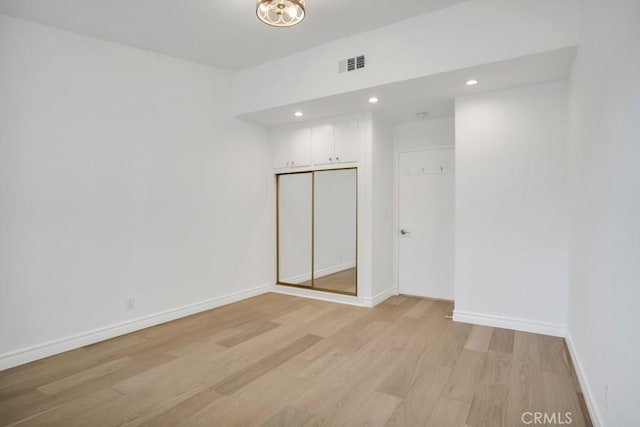 1440 Riviera Dr, Pasadena, CA 91107 - spare room with light wood-type flooring and recessed lighting