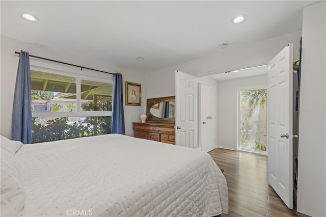 26817 Oak Branch Cir, Newhall, CA 91321 - bedroom featuring wood finished floors and recessed lighting