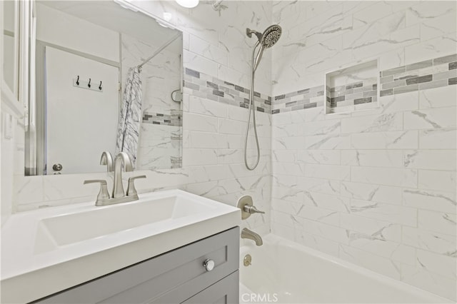 26817 Oak Branch Cir, Newhall, CA 91321 - bathroom with bathtub / shower combination and vanity