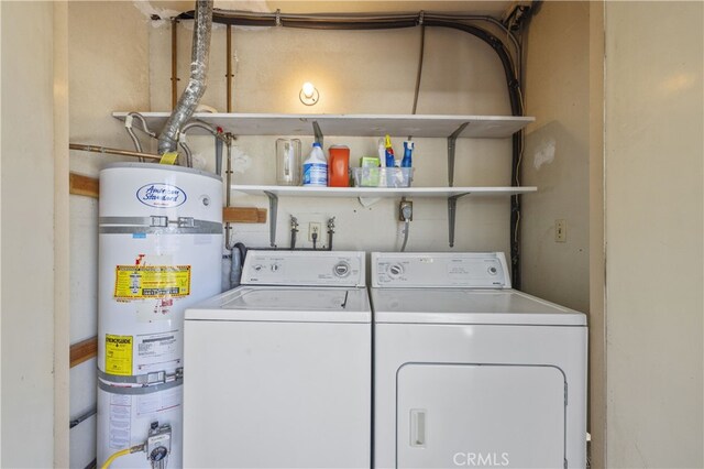 26817 Oak Branch Cir, Newhall, CA 91321 - laundry area featuring secured water heater and washing machine and clothes dryer