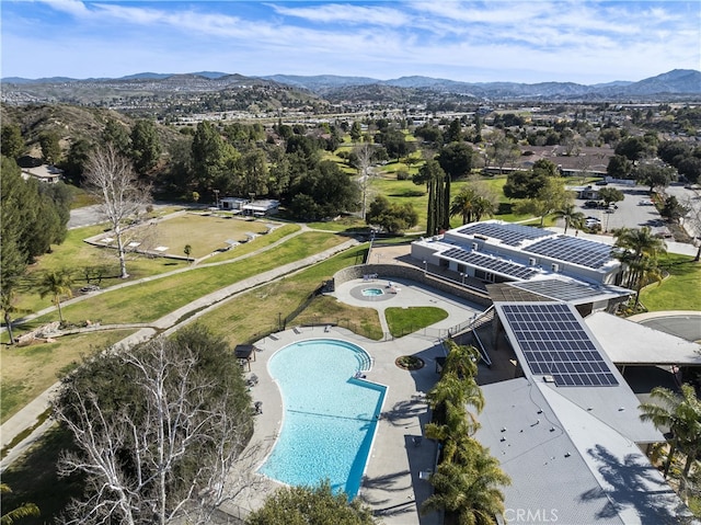 26817 Oak Branch Cir, Newhall, CA 91321 - bird's eye view of mountains