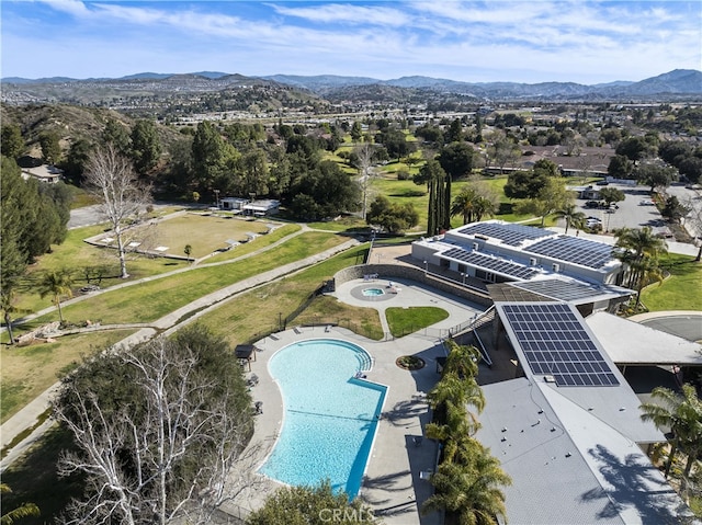 26817 Oak Branch Cir, Newhall, CA 91321 - bird's eye view of a mountainous background