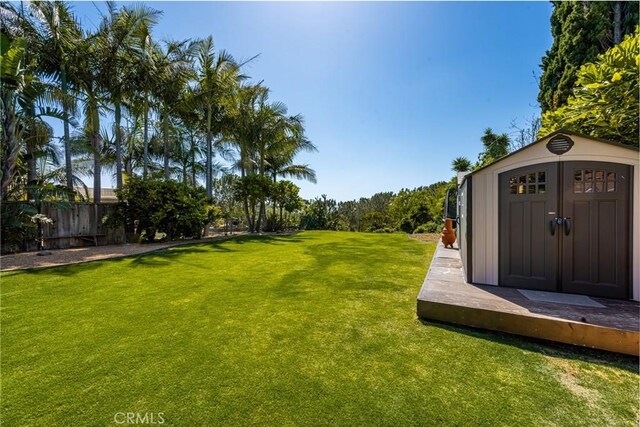 2023 Republic Ave, Costa Mesa, CA 92627 - view of yard with a storage shed