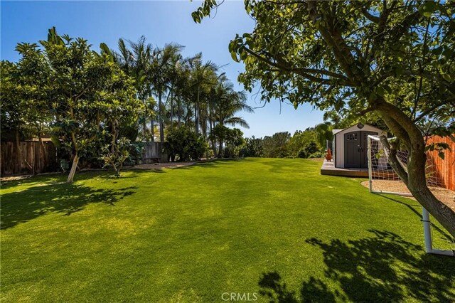 2023 Republic Ave, Costa Mesa, CA 92627 - fenced backyard with a storage shed