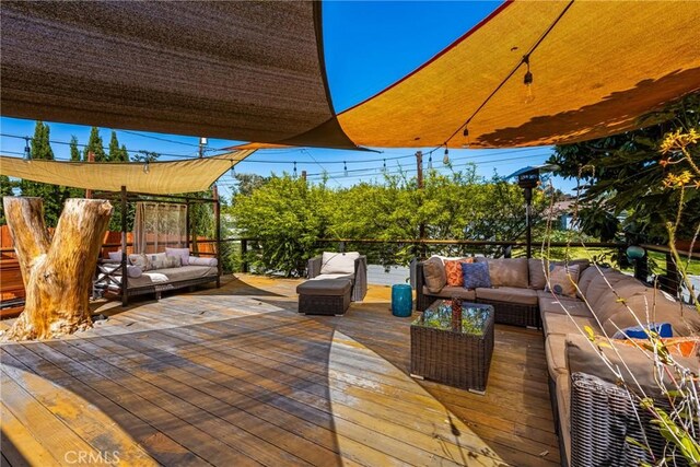 2023 Republic Ave, Costa Mesa, CA 92627 - deck featuring an outdoor living space