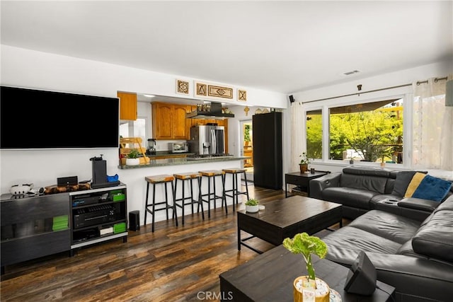 2023 Republic Ave, Costa Mesa, CA 92627 - living room with dark wood finished floors