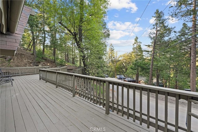 990 Nesthorn Dr, Crestline, CA 92325 - view of deck