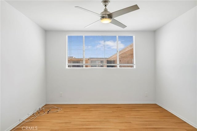 5429 Newcastle Ave Unit 309, Encino, CA 91316 - empty room featuring a ceiling fan and light wood finished floors
