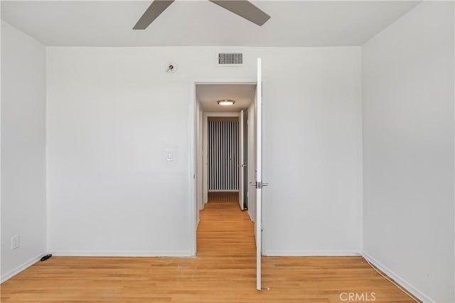 5429 Newcastle Ave Unit 309, Encino, CA 91316 - empty room featuring a ceiling fan and light wood-type flooring