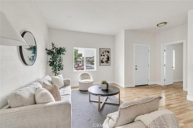 123 W 56th St, Los Angeles, CA 90037 - living room featuring light wood finished floors
