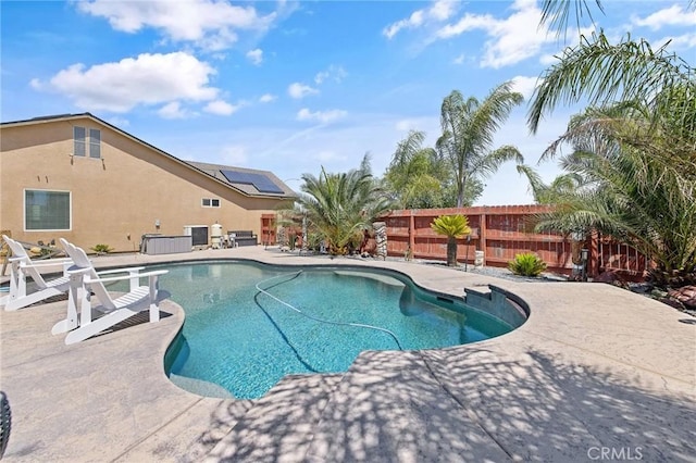 863 Legacy Dr, Lemoore, CA 93245 - swimming pool with a patio and a fenced backyard