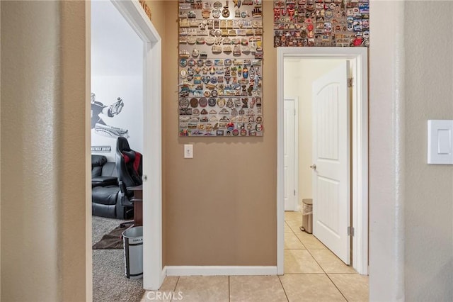 863 Legacy Dr, Lemoore, CA 93245 - corridor featuring light tile patterned floors and baseboards