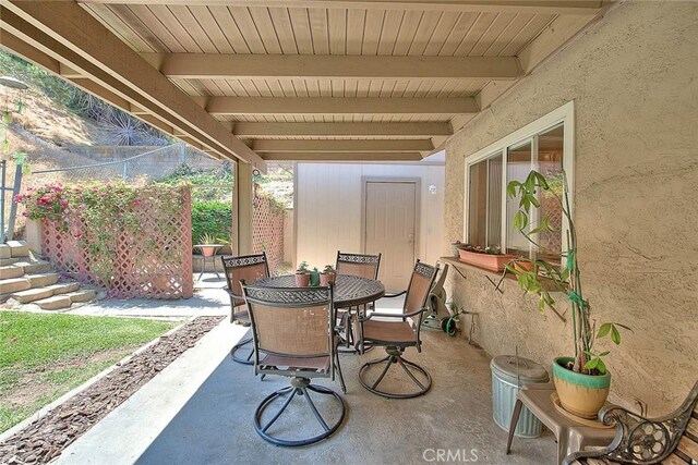 1842 Fern Hollow Dr, Diamond Bar, CA 91765 - view of patio featuring outdoor dining space