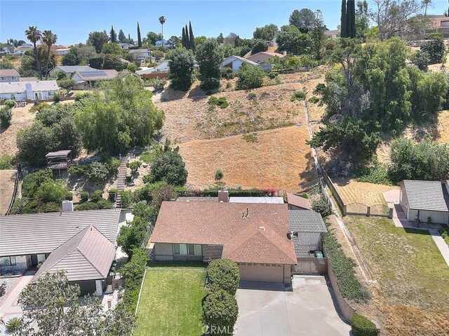 1842 Fern Hollow Dr, Diamond Bar, CA 91765 - aerial view of property and surrounding area featuring nearby suburban area